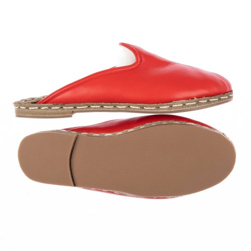 atlantis handmade shoes red slippers with shearling sabah babas c2a96ec7 31c0 44b4 83d6 ae7bd948ecdb